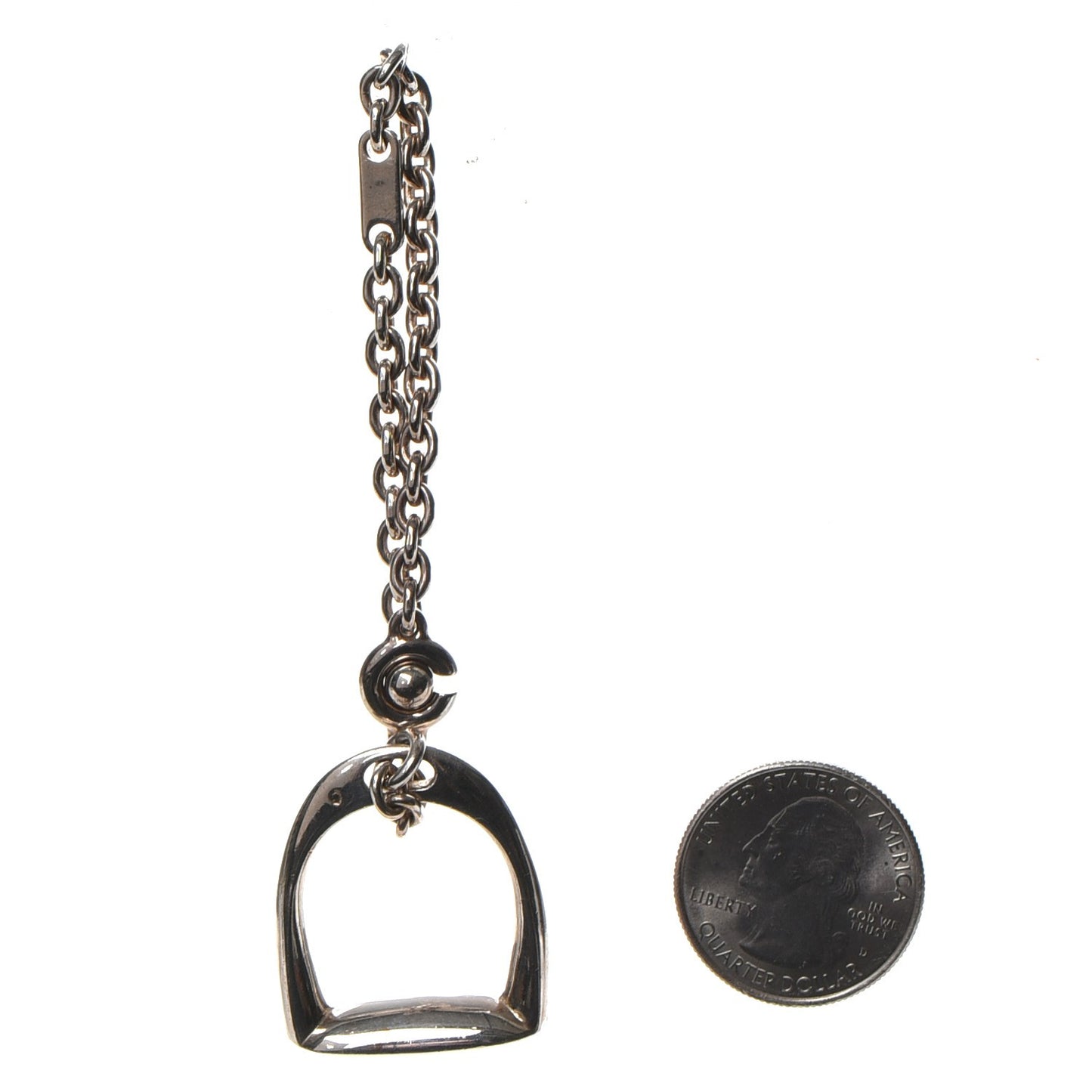Sterling Silver Etrier Key Chain Bag Charm