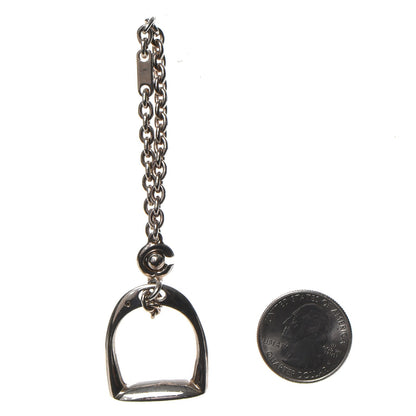 Hermes Sterling Silver Etrier Key Chain Bag Charm 2 of 6