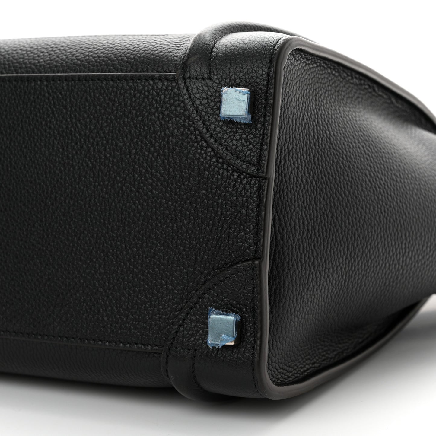 Drummed Calfskin Micro Luggage Black