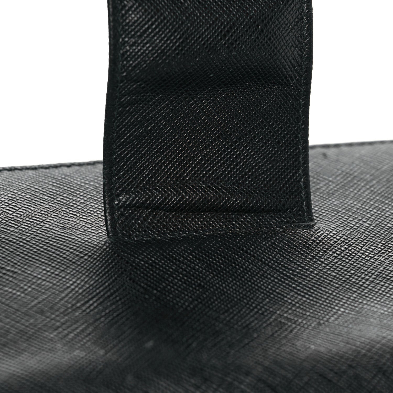 Prada Saffiano Metal Tab Wallet Black 10 of 10