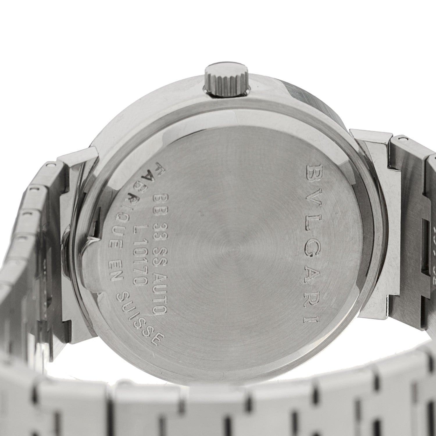 Bulgari Stainless Steel 33mm Automatic Watch Black 4 of 5