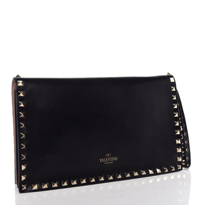 Valentino Garavani Nappa Rockstud Wristlet Clutch Black 3 of 8