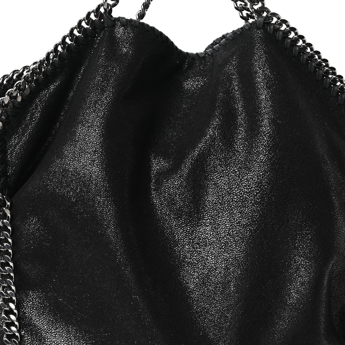 Shaggy Deer Falabella Fold Over Tote  Black