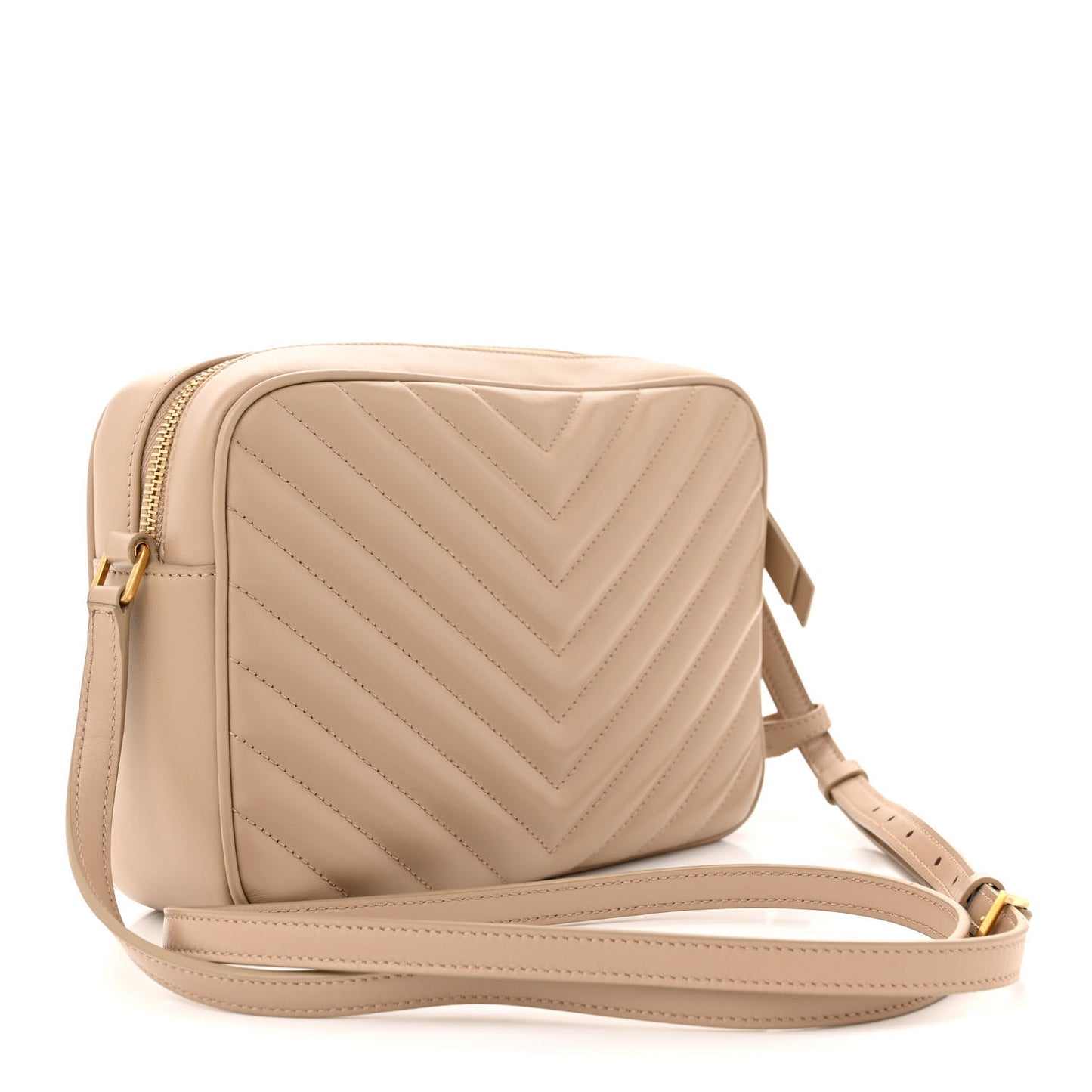 Calfskin Matelasse Monogram Lou Camera Bag Dark Beige