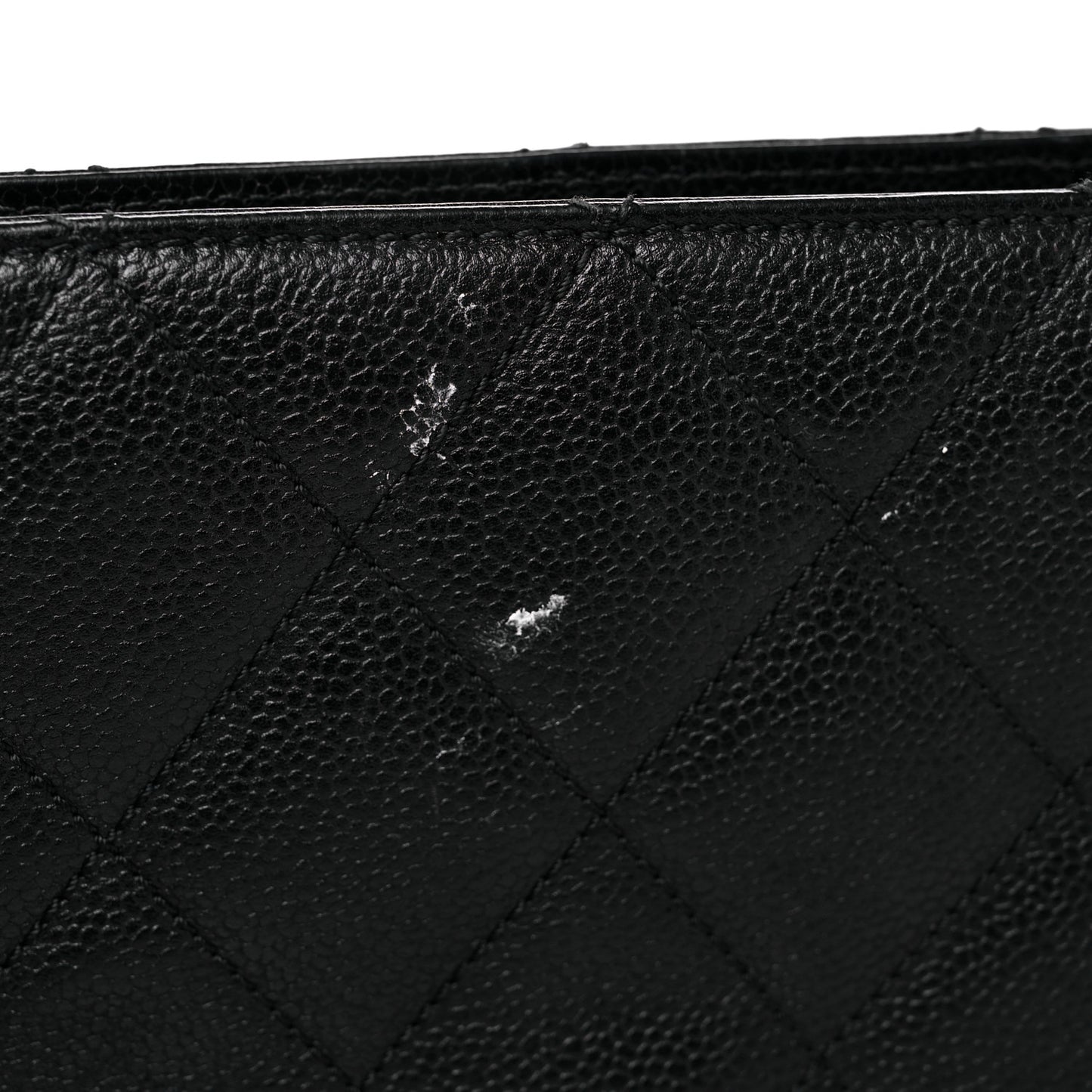 Caviar Quilted Shoulder Bag Black