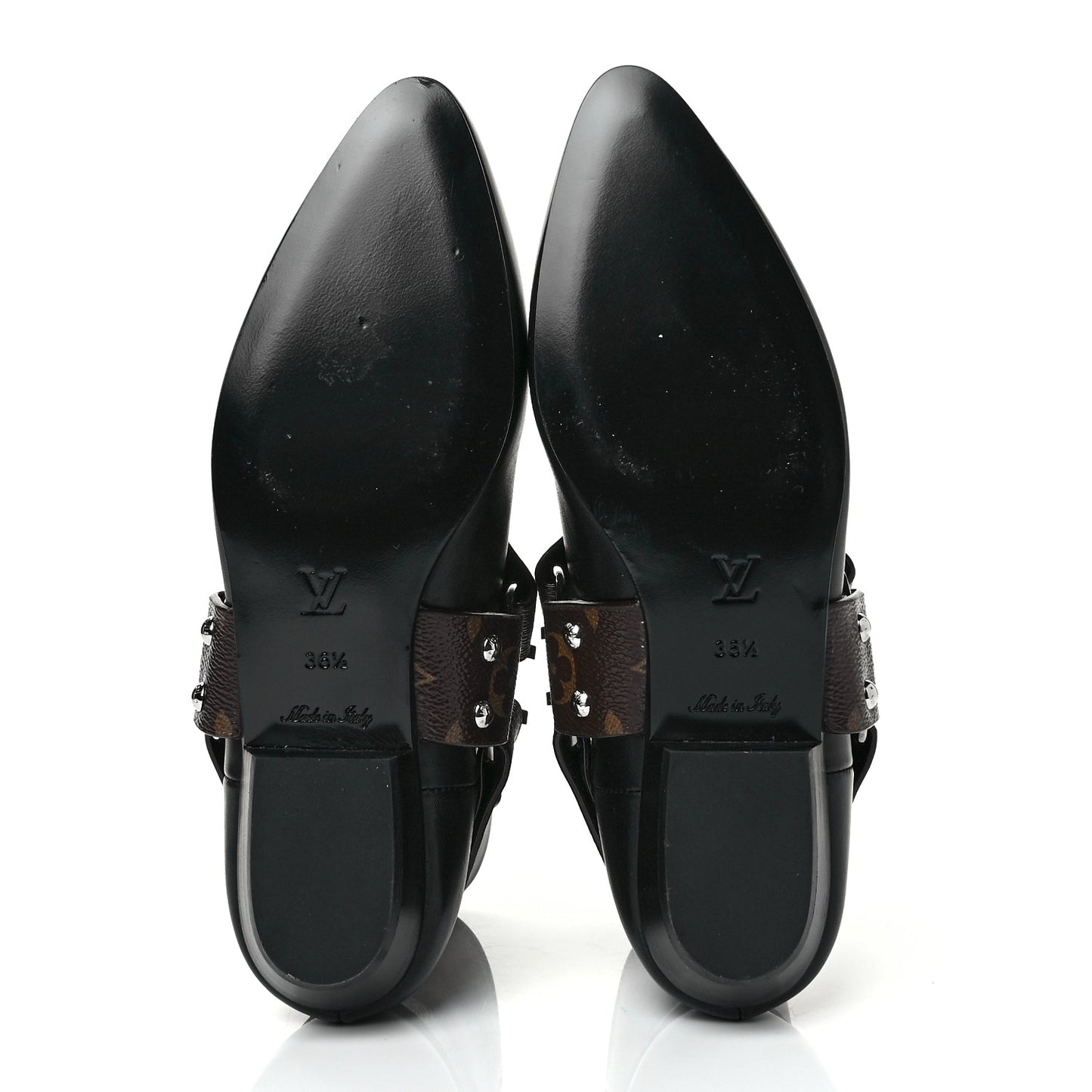 Calfskin Monogram Rhapsody Ankle Boots 36.5 Black