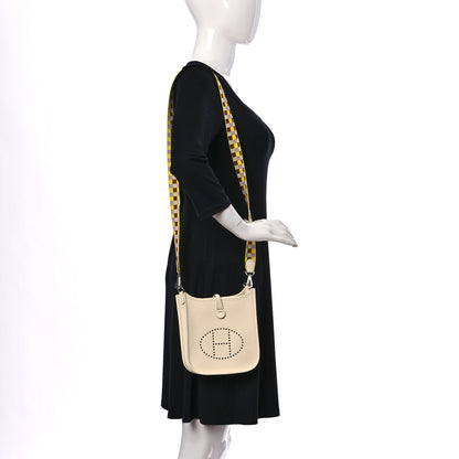 Hermes Taurillon Clemence Quadrille Evelyne TPM Nata Citron 2 of 10