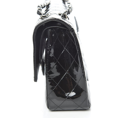 Chanel Patent Quilted Medium Double Flap Black 13 of 19
