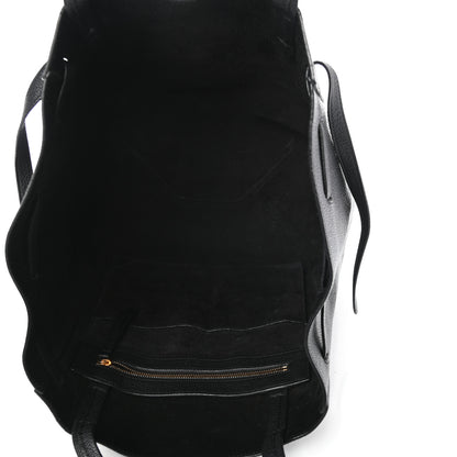 Celine Soft Grained Calfskin Small Belt Cabas Phantom Black 5 of 9