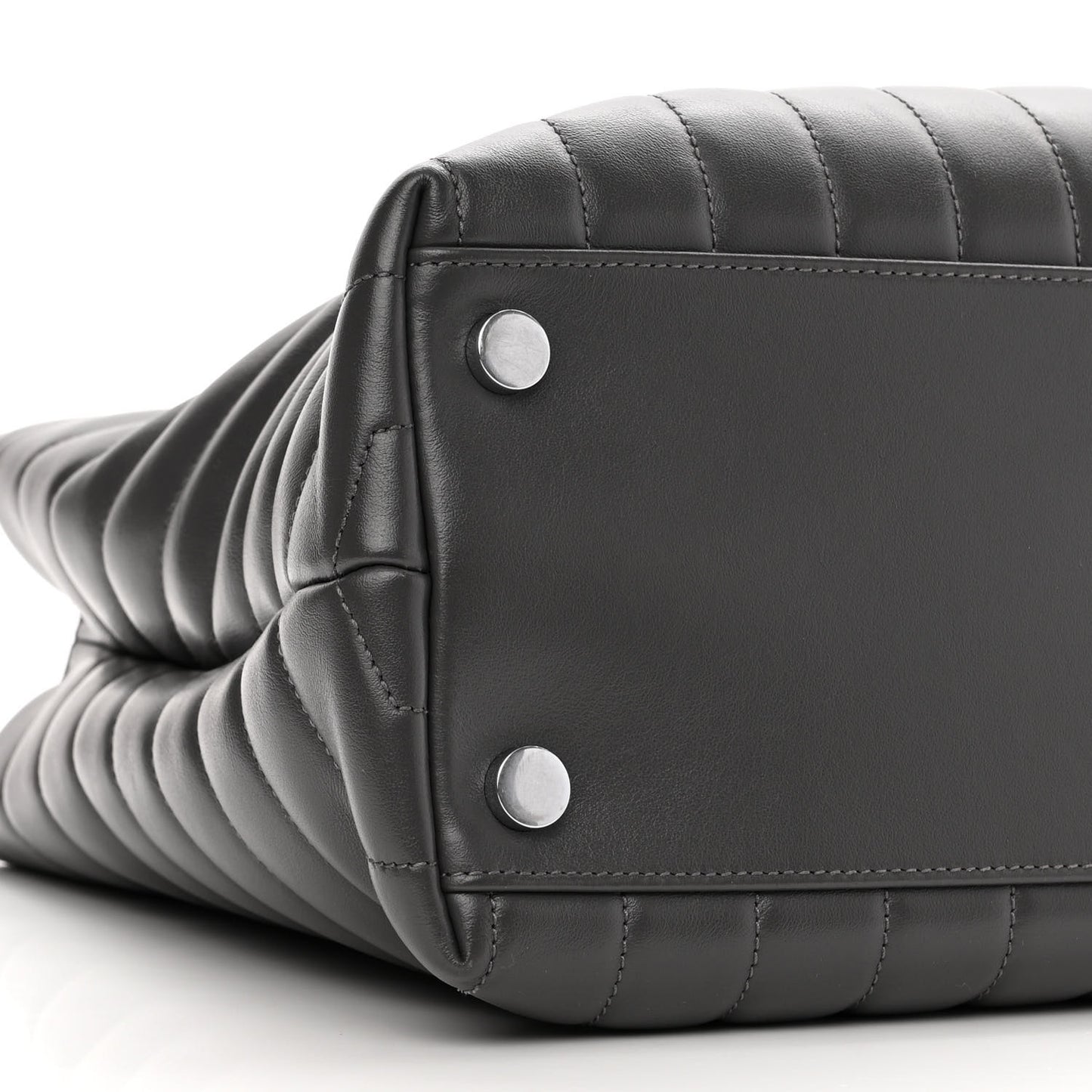 Calfskin Y Quilted Monogram Large Loulou Shopper Storm