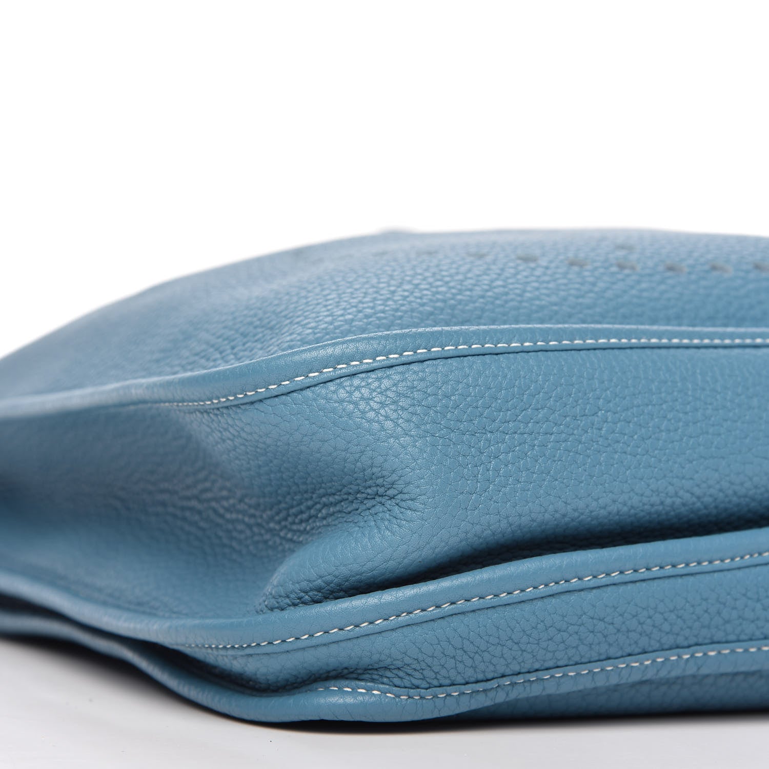 Hermes Taurillon Clemence Evelyne III GM Blue Jean 6 of 9