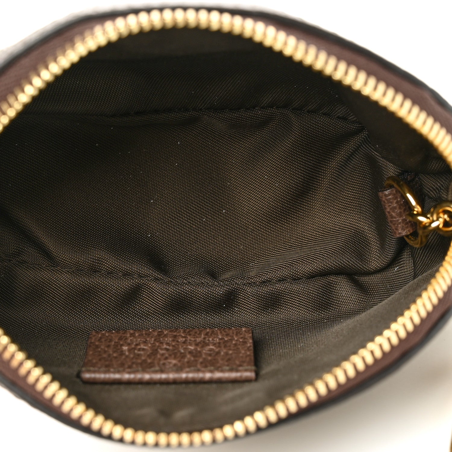Gucci GG Supreme Monogram Web Ophidia Dome Key Pouch Beige New Acero 5 of 8