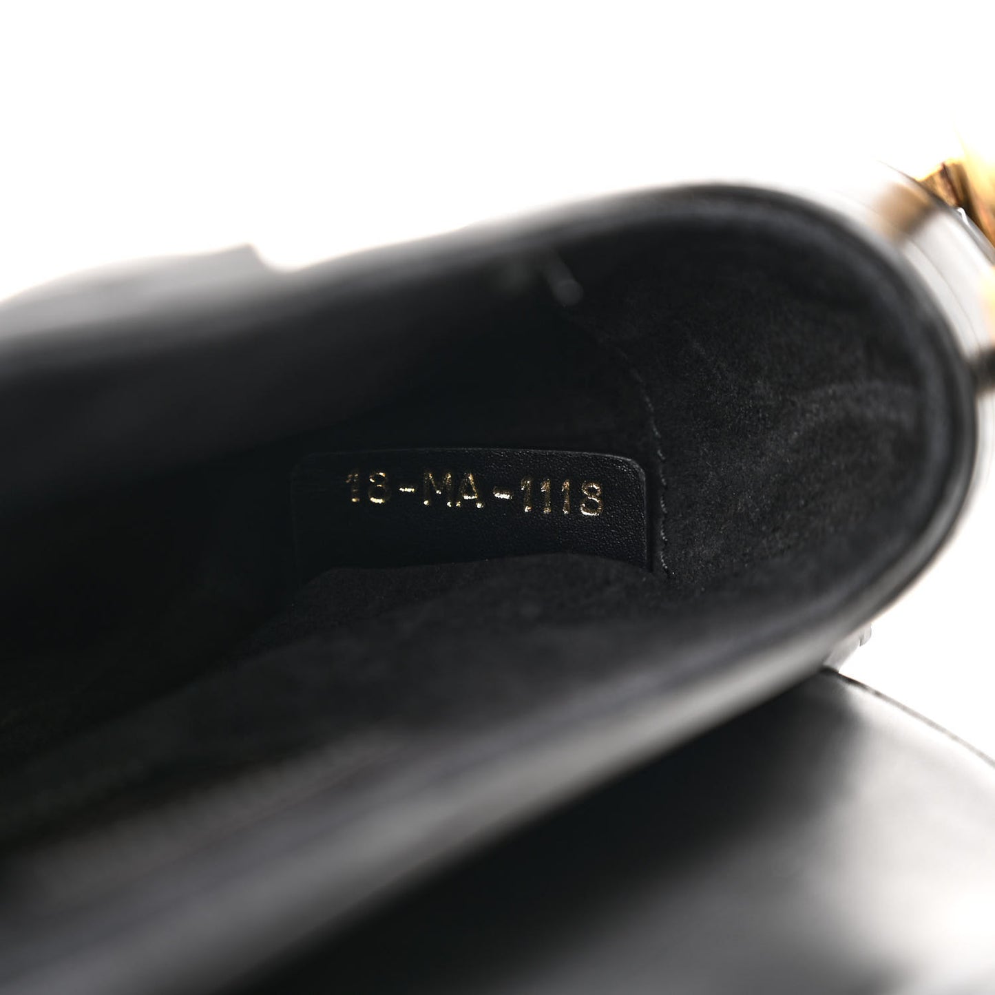 Calfskin Mini Saddle Bag Black