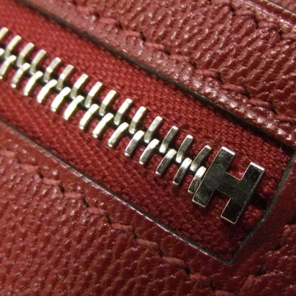 Hermes Matte Crocodile Bearn Wallet w Gusset Rouge 8 of 9