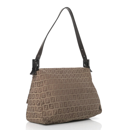Fendi Zucchino Mama Baguette Dark Brown 2 of 14