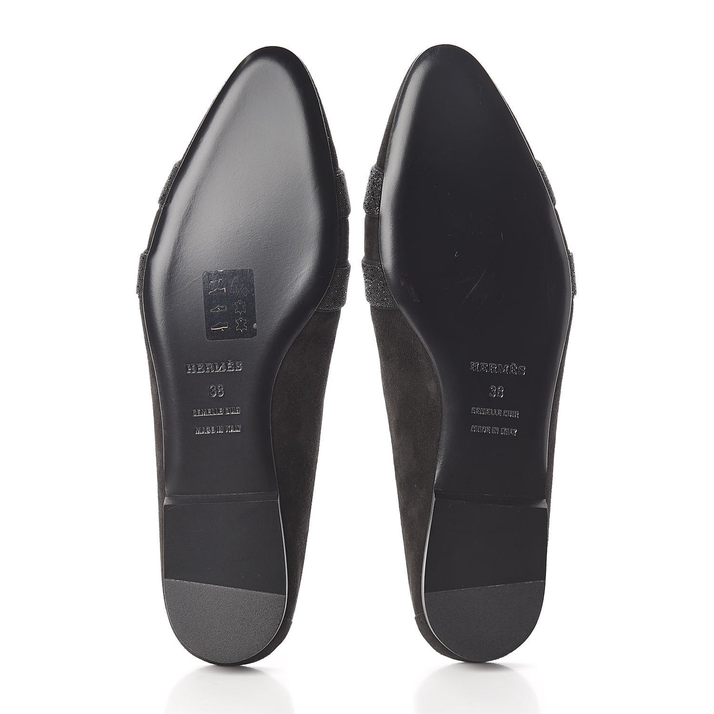 Suede Goatskin Crystal Roxane Mules 38 Black