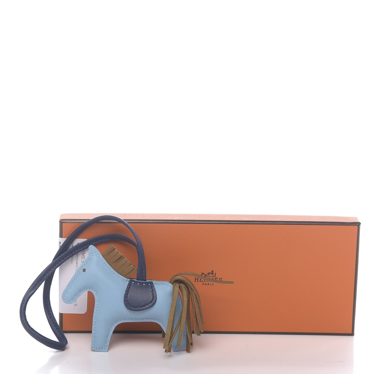 Milo Lambskin Grigri Rodeo Horse Bag Charm PM Celeste Bleu De Malte Kraft