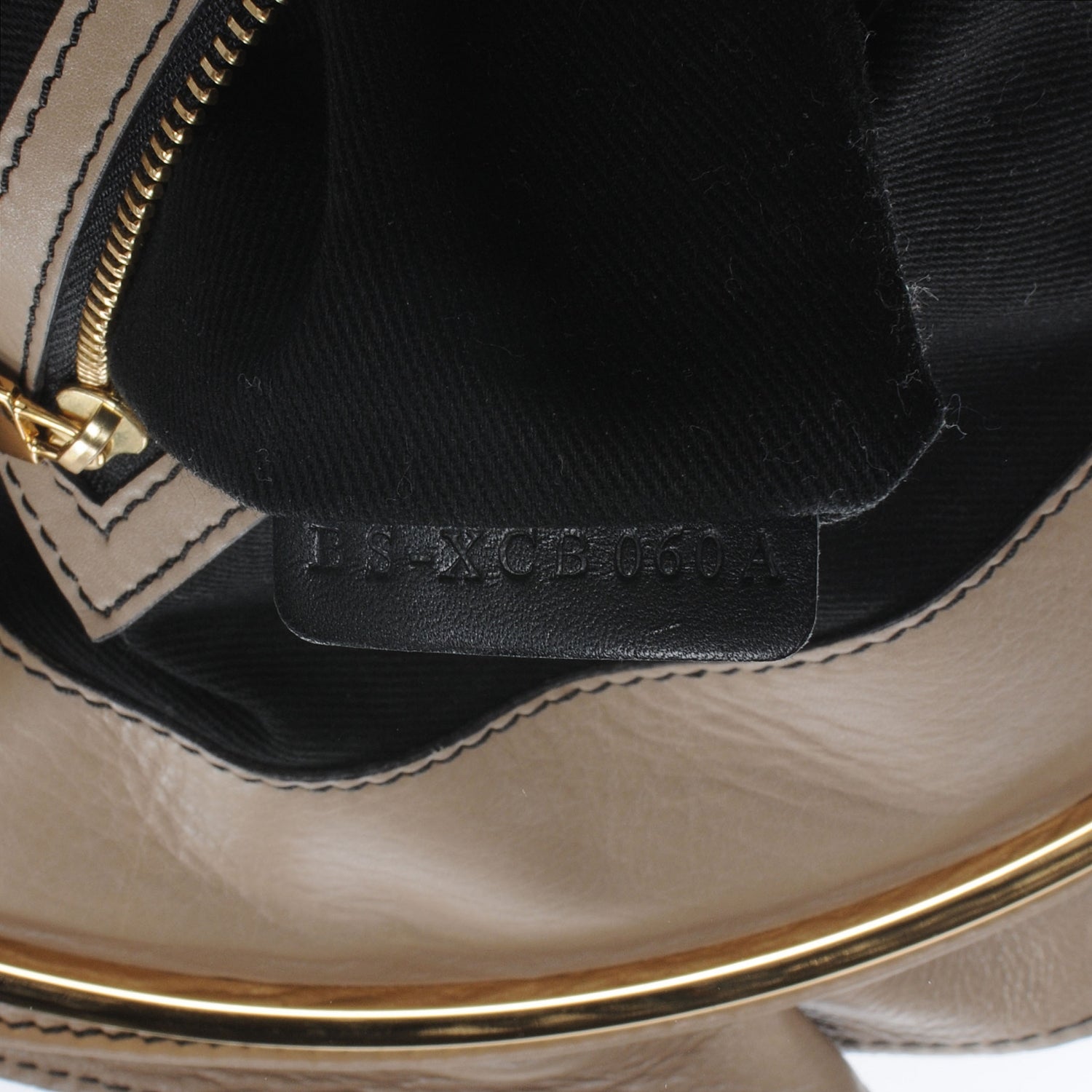 Valentino Garavani Calfskin Vanite Studded Dome Taupe 8 of 9