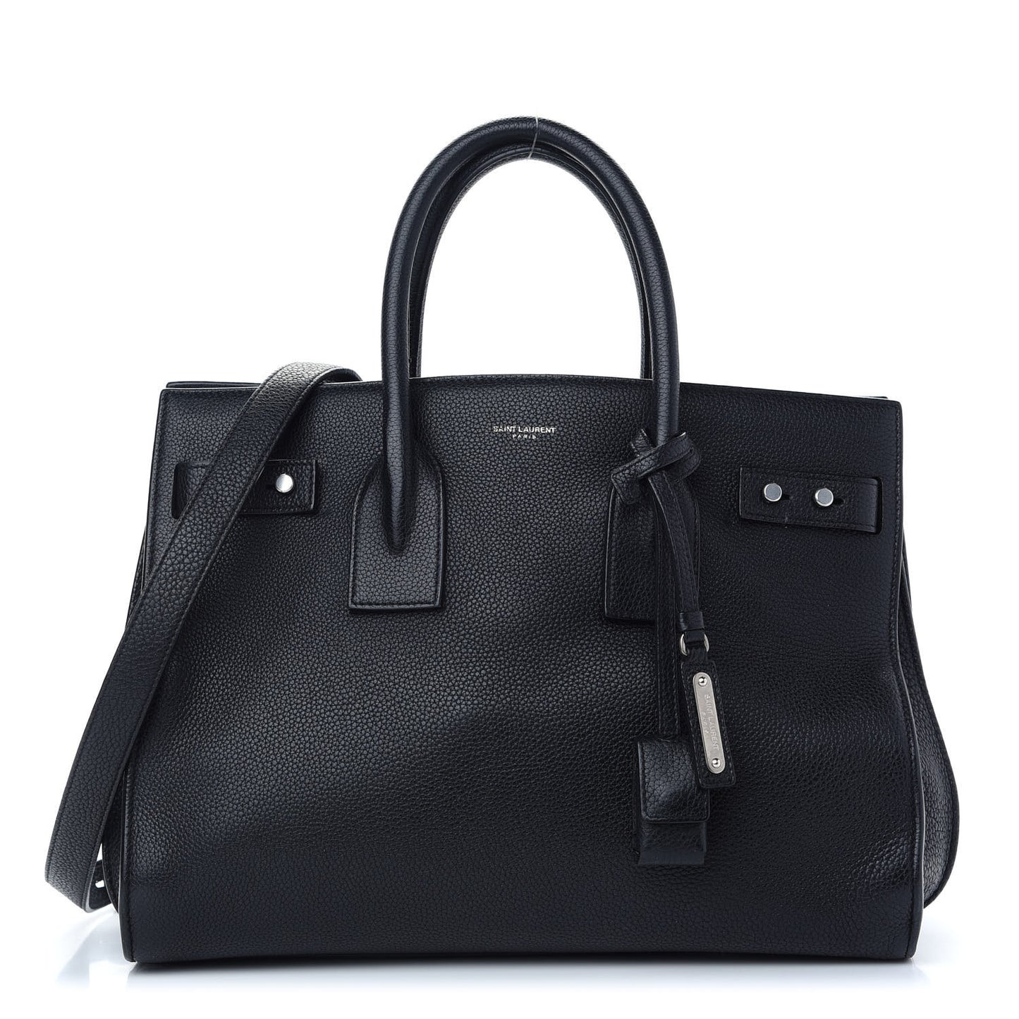 Grained Calfskin Small Supple Sac De Jour Black