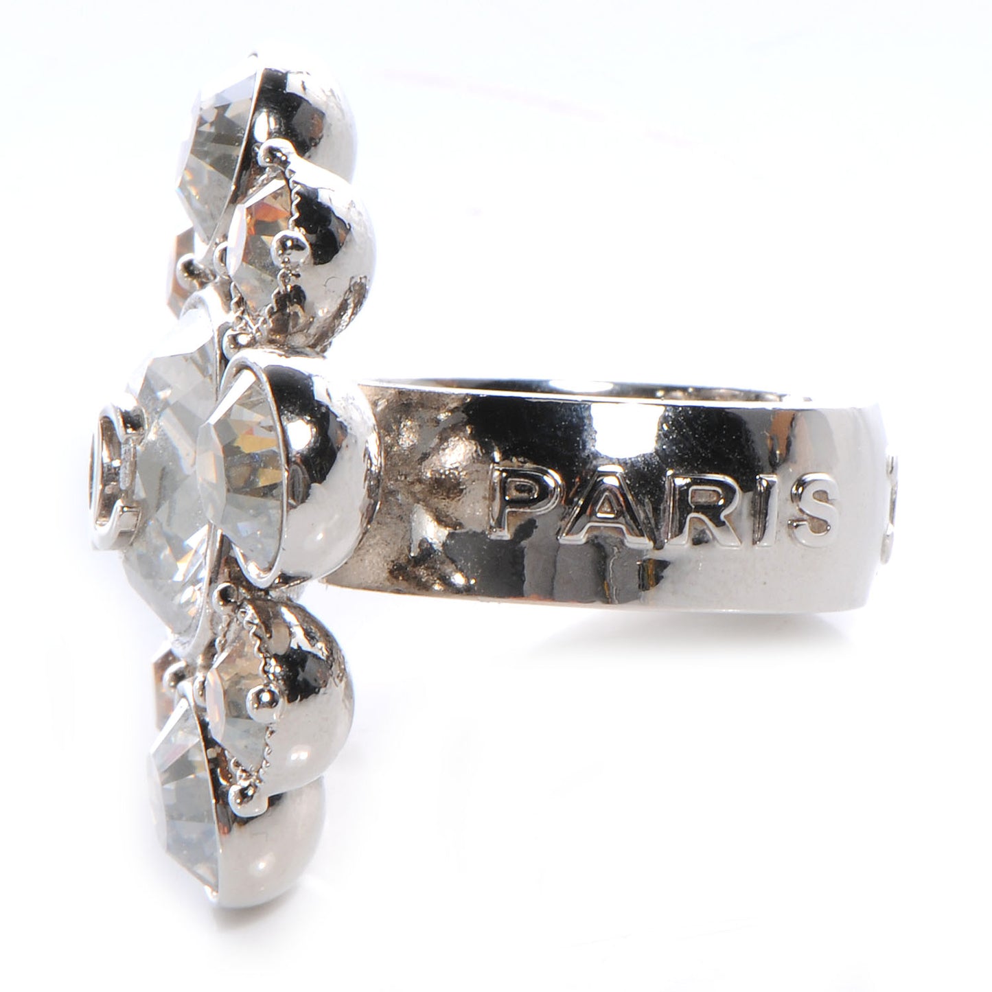Crystal CC Ring Silver 6.5