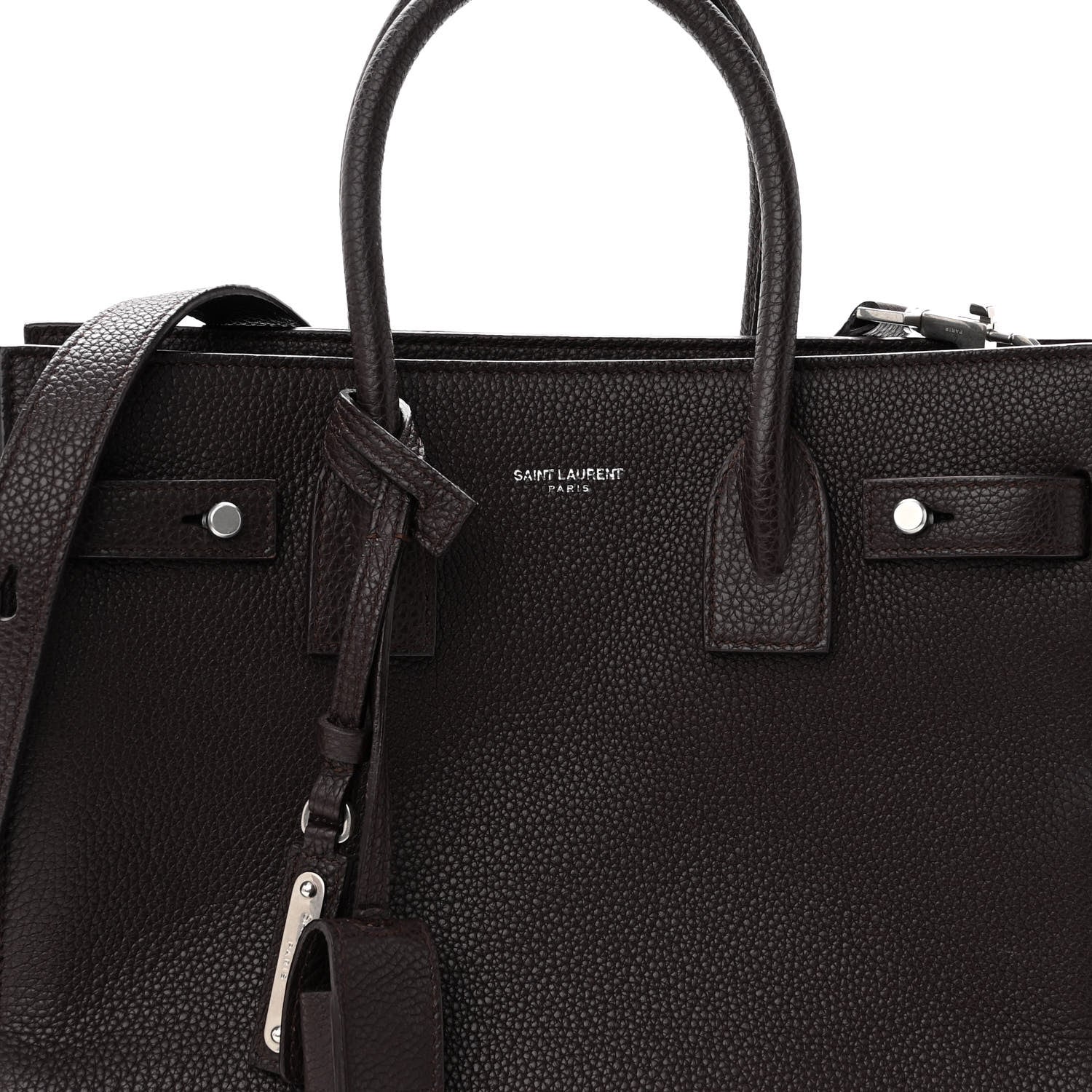 Saint Laurent Grained Calfskin Baby Supple Sac De Jour Bordeaux 7 of 9