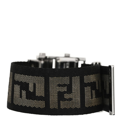 Fendi Stainless Steel Canvas Diamond 38mm Zip Code Quartz Watch 3 of 5
