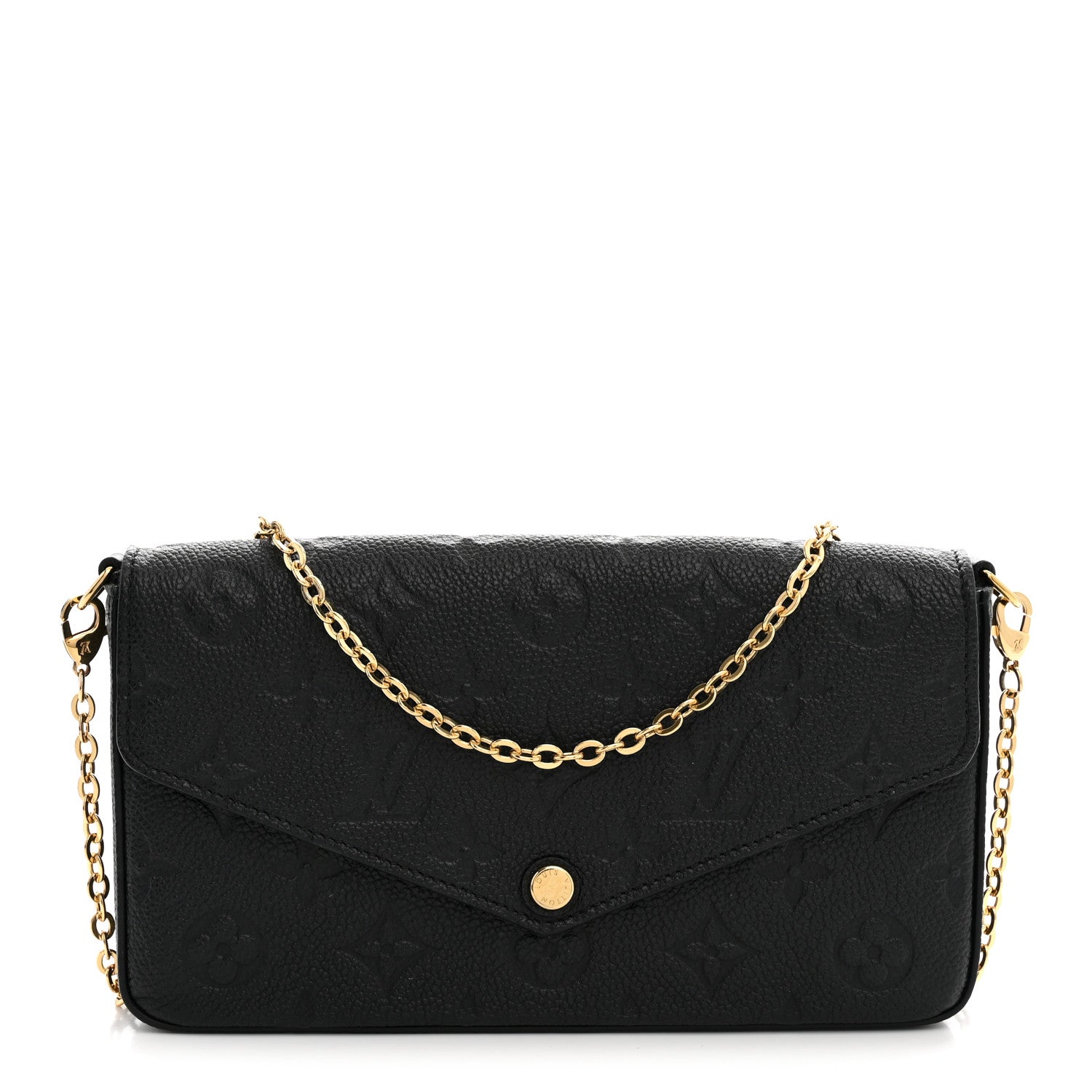 Louis Vuitton Empreinte Pochette Felicie Chain Wallet Black 1 of 11