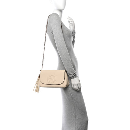 Gucci Cellarius Calfskin Medium Soho Flap Crossbody Ivoire 2 of 10