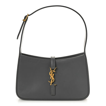 Saint Laurent Smooth Calfskin Le 5 A 7 Hobo Storm 1 of 10