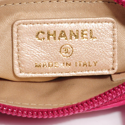 Chanel Lambskin Camellia Coin Purse Fuchsia 7 of 8