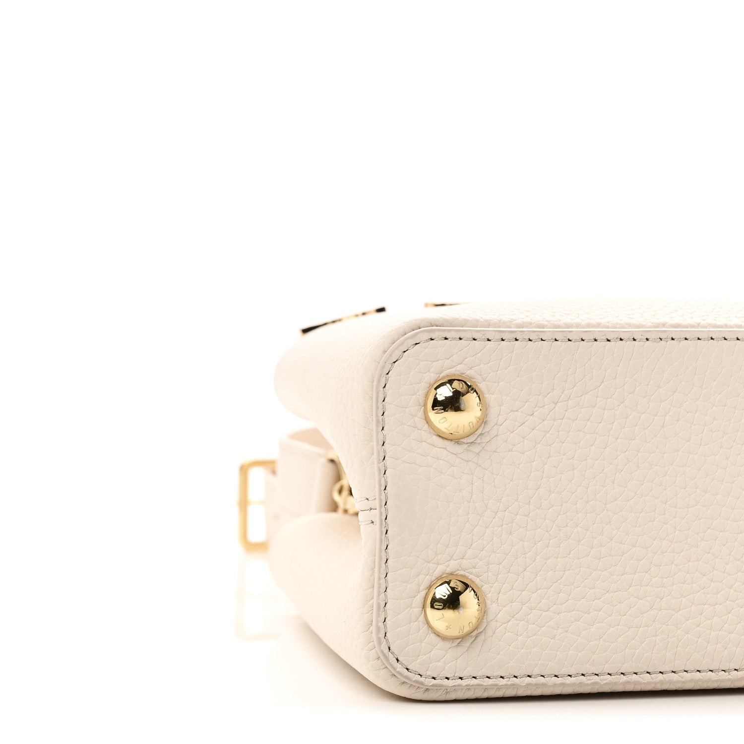 Louis Vuitton Taurillon Mother of Pearl Flowers Capucines BB Creme Nacre 8 of 10