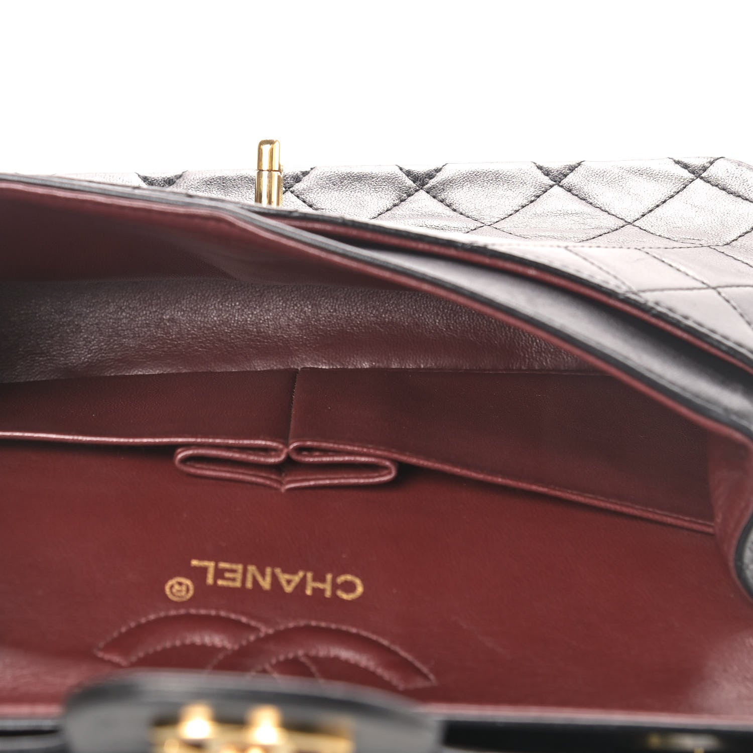 Chanel Lambskin Quilted Small Double Flap Black 5 of 9