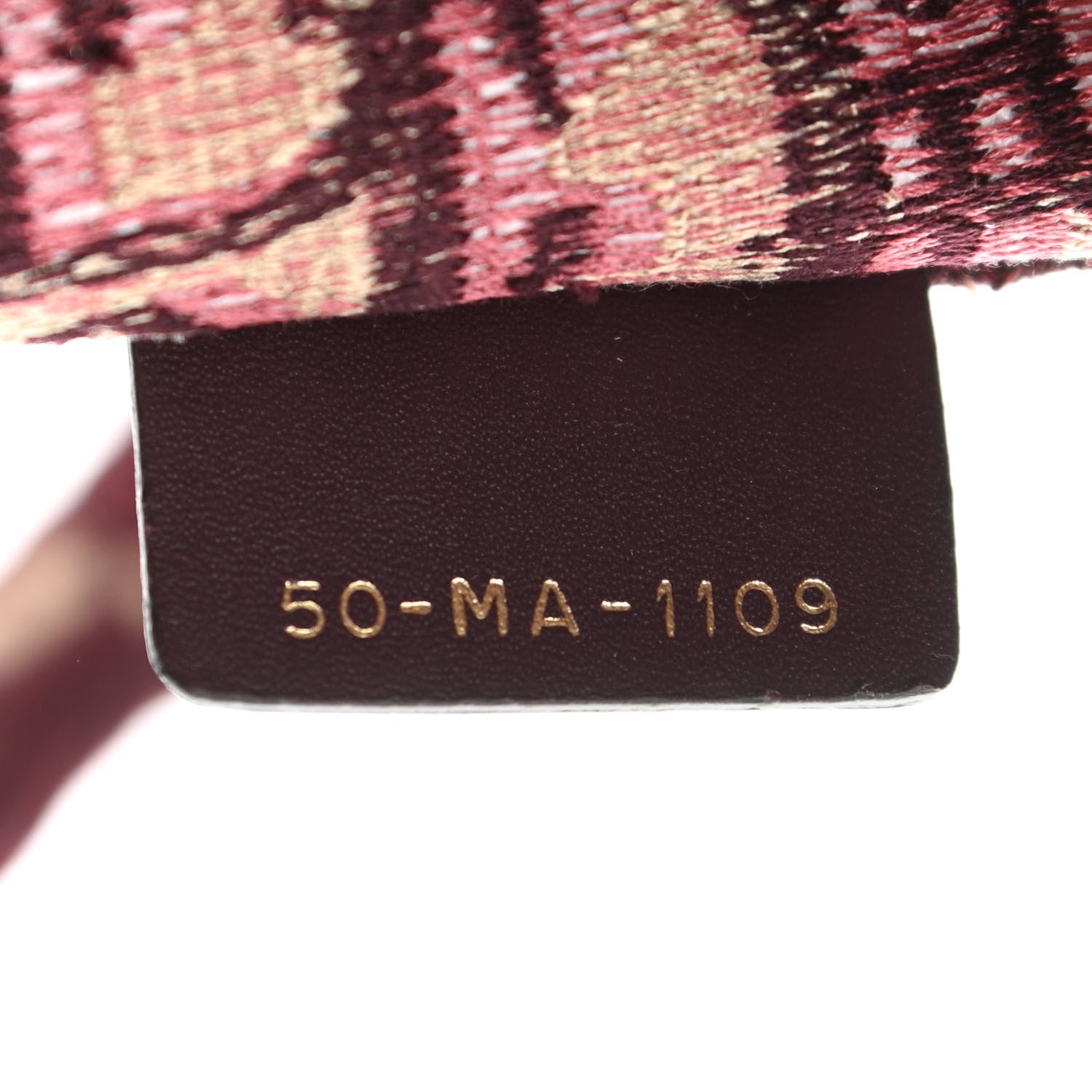 Christian Dior Oblique Medium Book Tote Burgundy Multicolor 6 of 9