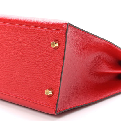 Hermes Epsom Kelly Sellier 32 Rouge Casaque 10 of 11