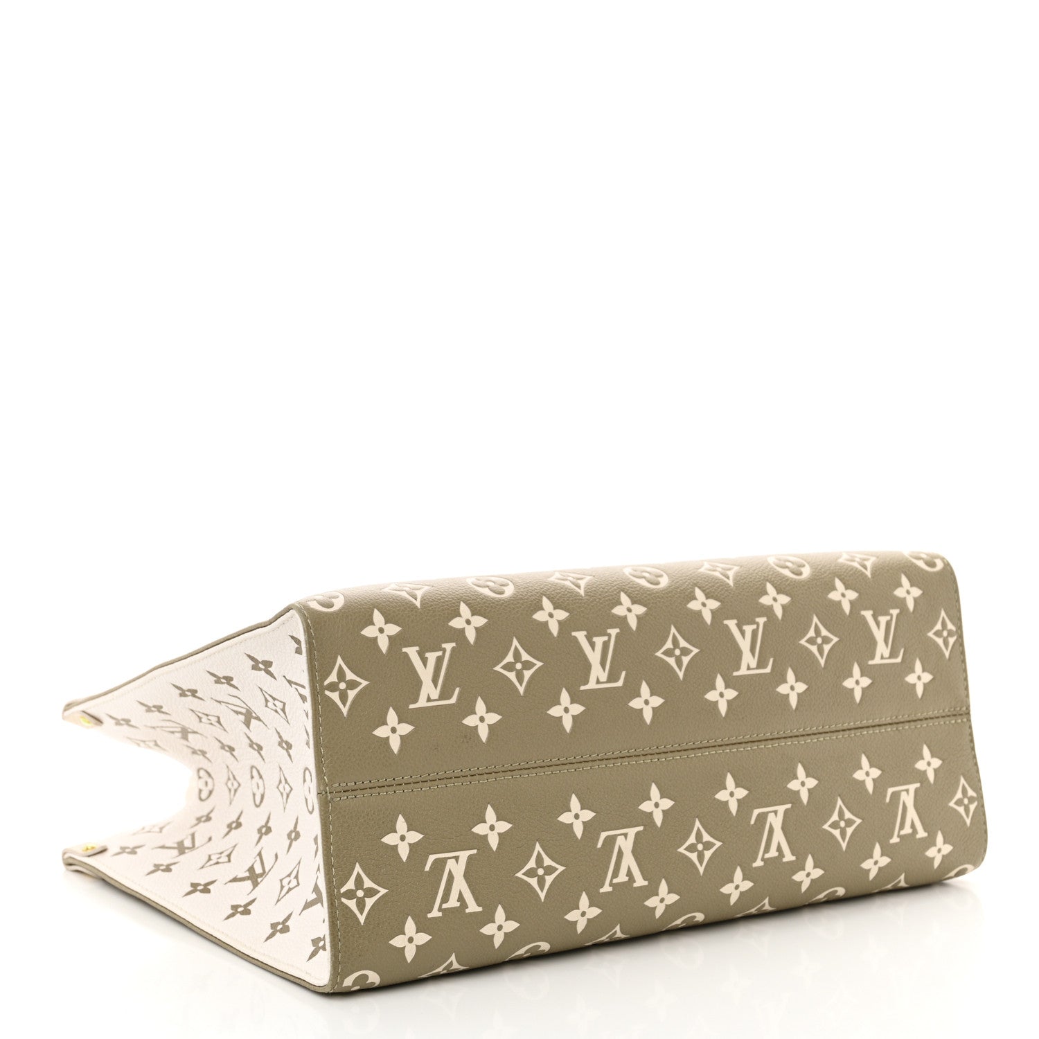 Louis Vuitton Empreinte Monogram Spring In The City Onthego MM Kaki Beige Cream 4 of 12