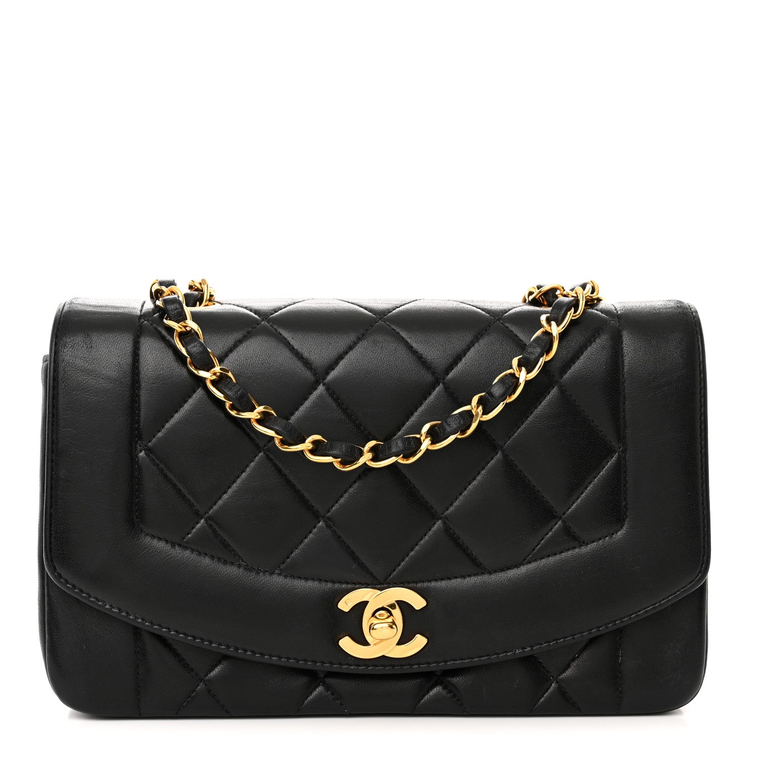 Chanel Lambskin Quilted Small Single Flap Black 1 of 16