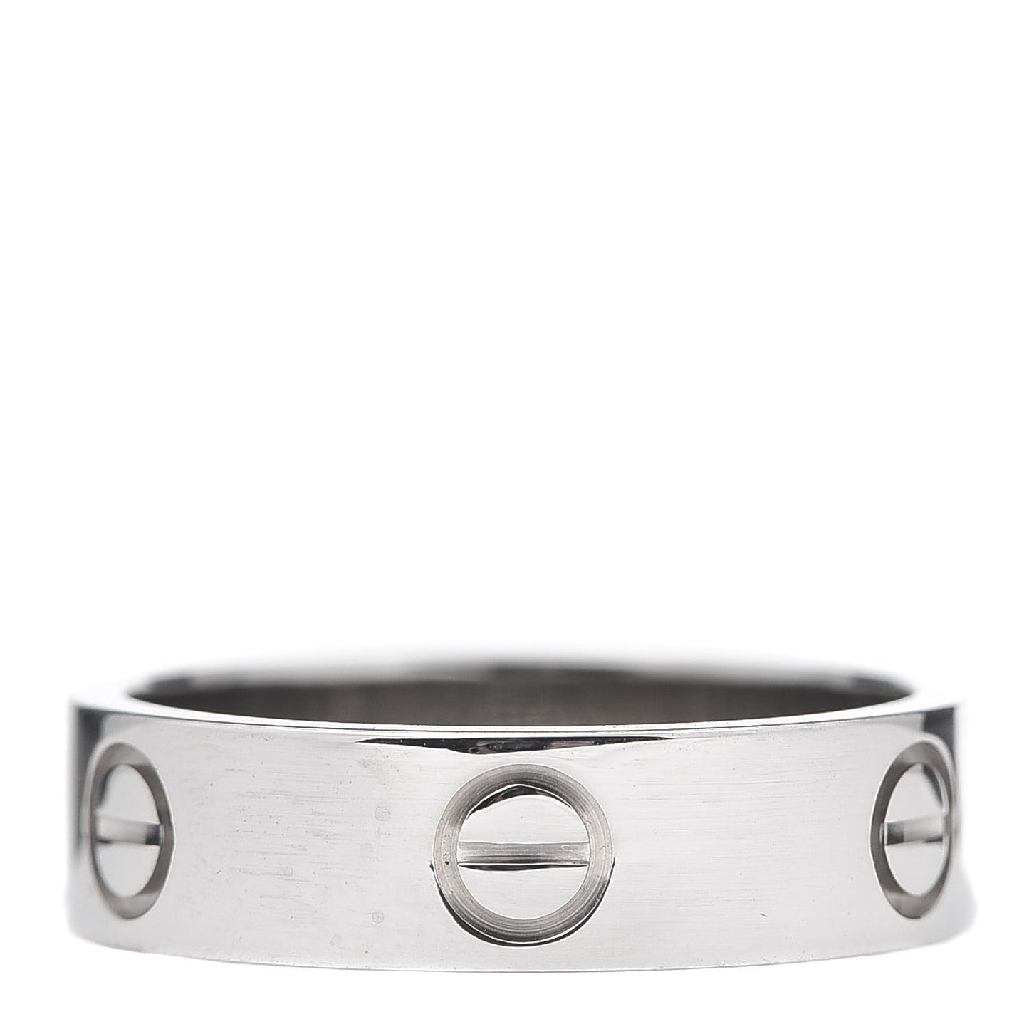 18K White Gold 5.5mm LOVE Ring 56 7.5