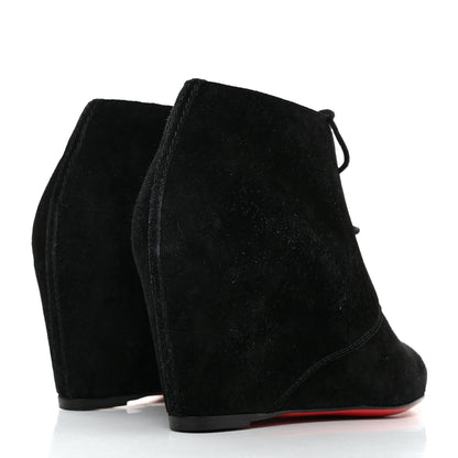 Christian Louboutin Veau Velours Compacta 70 Ankle Boots 35.5 Black 4 of 8