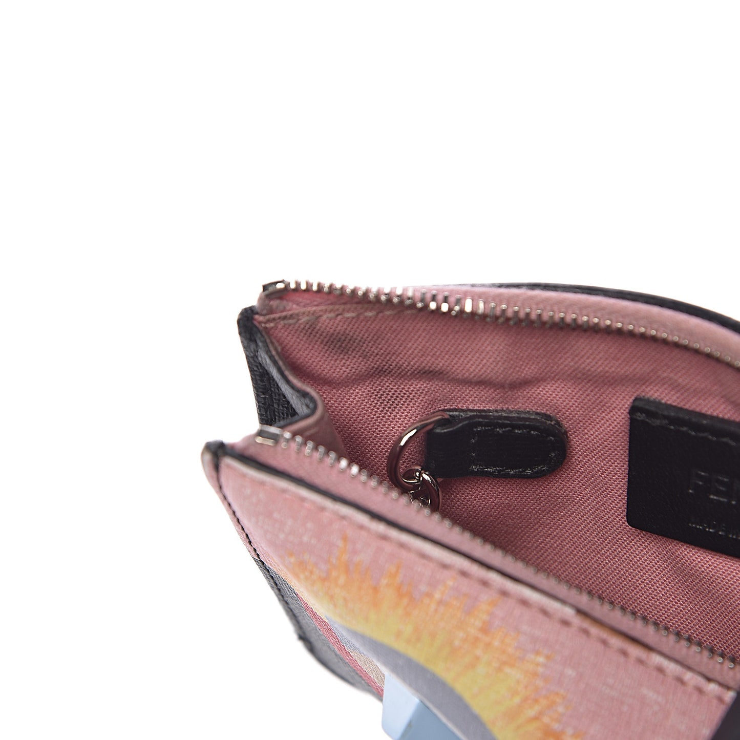 Vitello Elite Century Hypnoteyes Studded Coin Pouch Key Case Bubblegum Multicolor