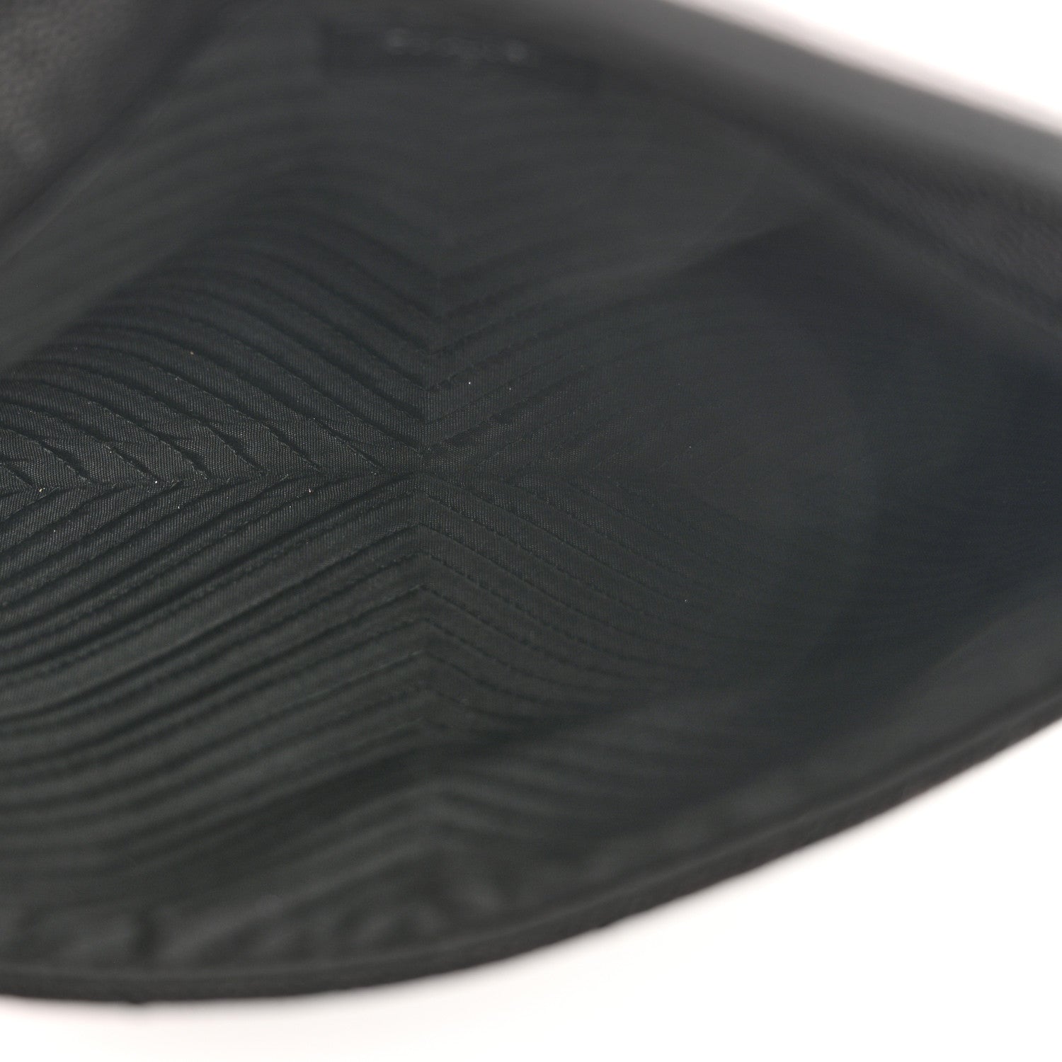 Chanel Calfskin Chevron Quilted Small Envelope Clutch Black 5 of 9