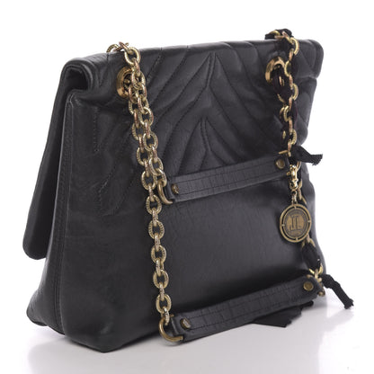 Lanvin Lambskin Quilted Medium Happy Shoulder Bag Black 3 of 9