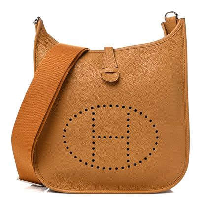 Hermes Taurillon Maurice Evelyne III PM Sesame 1 of 9