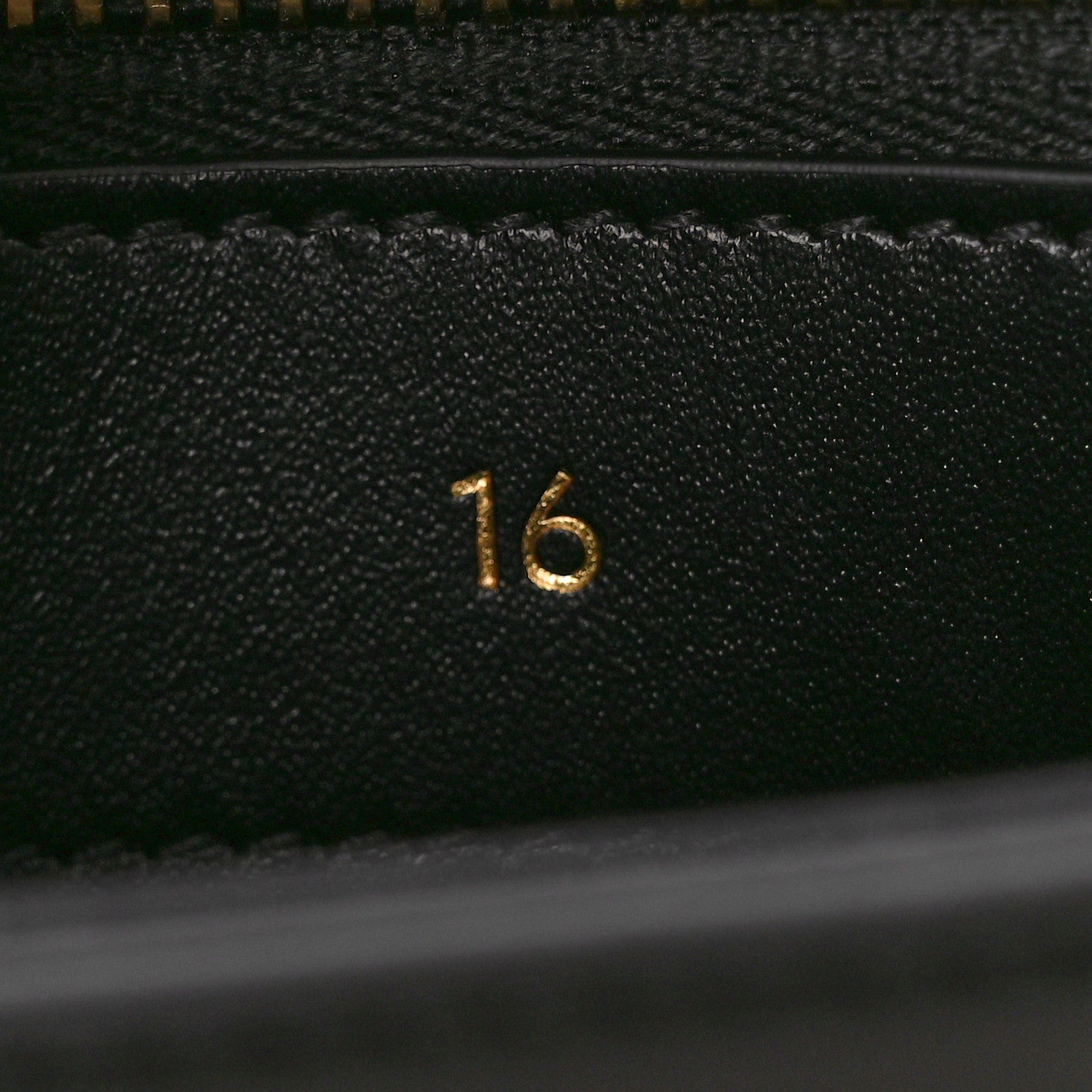 Celine Satinated Calfskin Mini 16 Top Handle Bag Black 7 of 10
