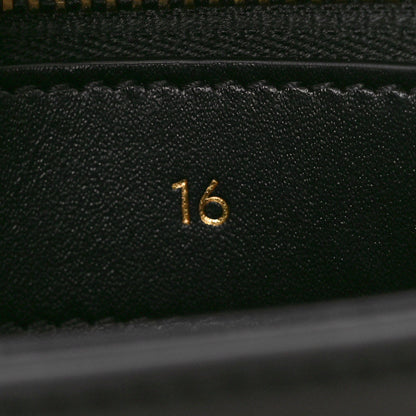 Celine Satinated Calfskin Mini 16 Top Handle Bag Black 7 of 10