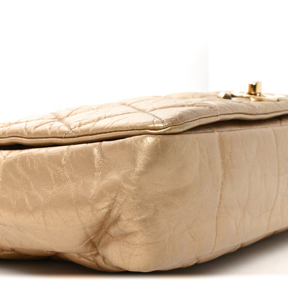 Chanel Aged Calfskin Quilted Medium Pondichery Flap Gold 9 of 10