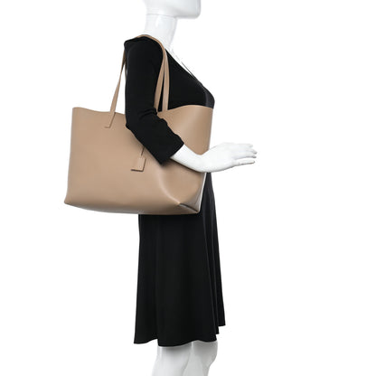 Saint Laurent Calfskin Large Shopping Tote Toffee 2 of 11