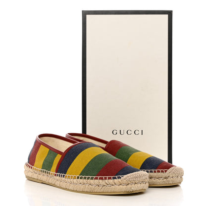 Gucci Canvas Baiadera Stripe Mens Espadrilles 8 Multicolor 10 of 10