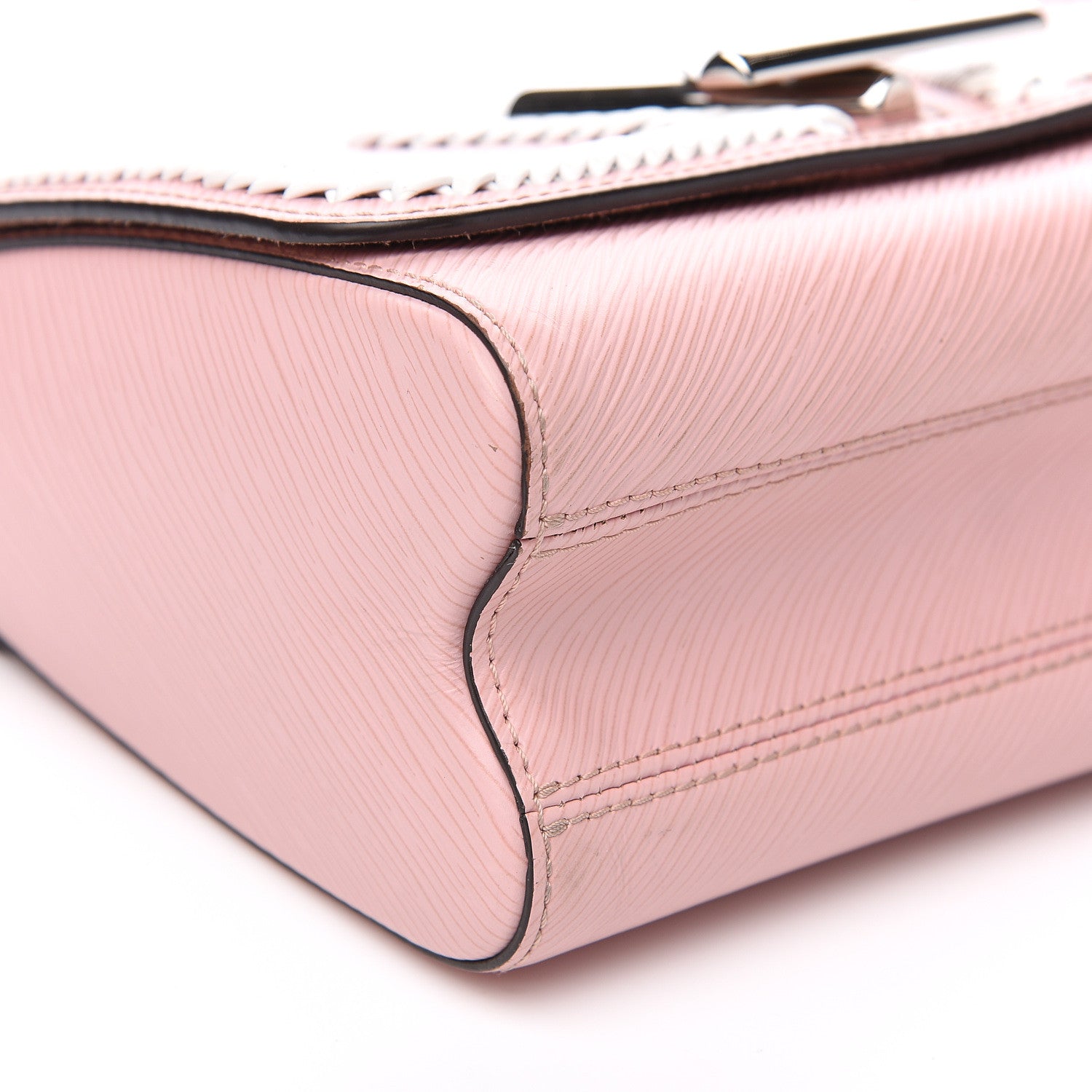 Louis Vuitton Epi Whipstitch Heart Twist Shoulder Bag MM Rose Ballerine 9 of 13