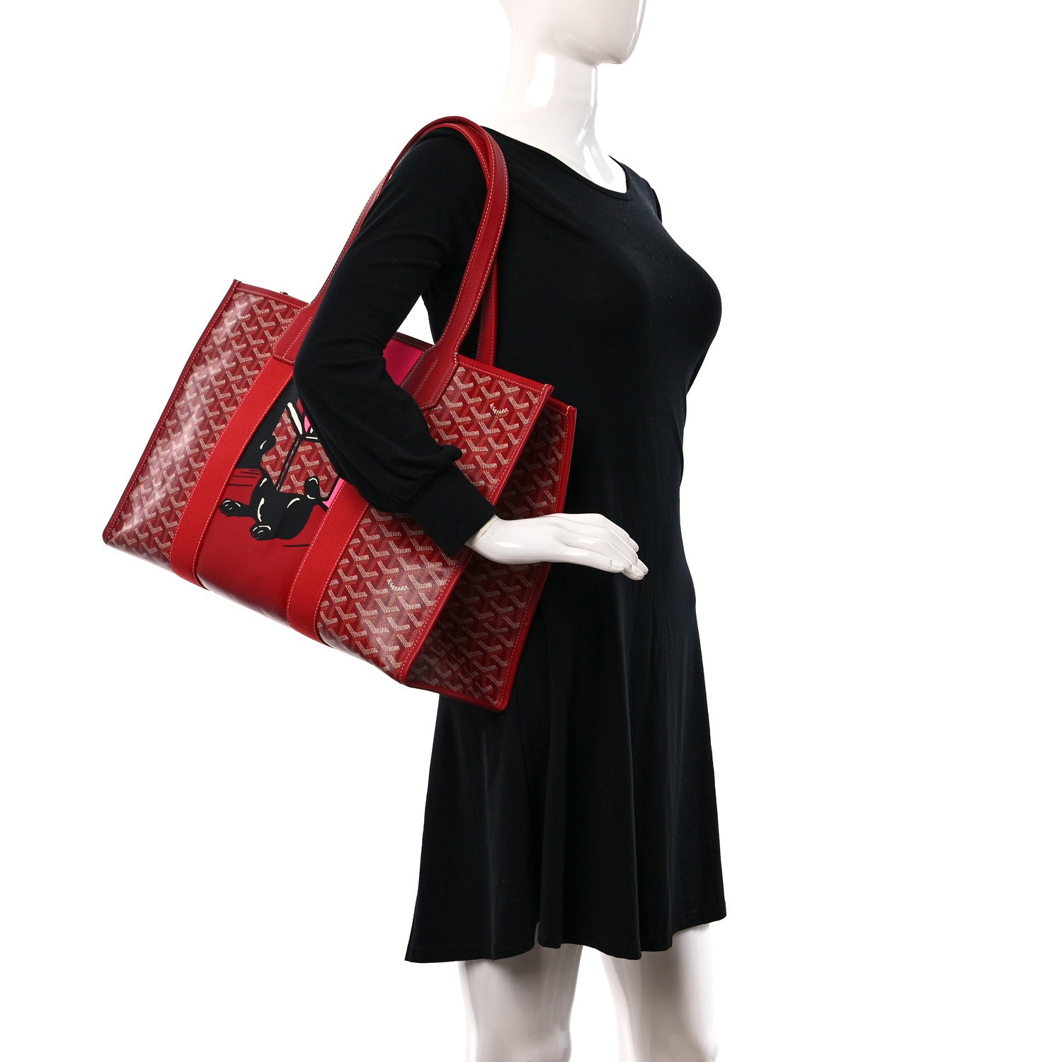 Goyard Goyardine Villette Tote Red 3 of 8