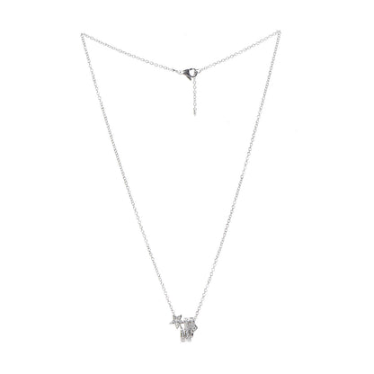 Chanel 18K White Gold Diamond Etoile Filante Pendant Necklace 3 of 8